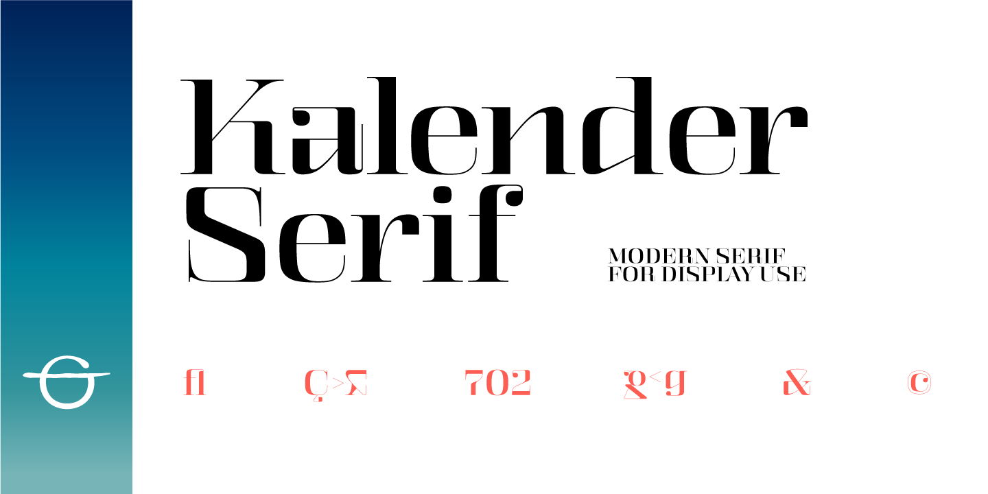 Przykładowa czcionka Kalender Serif #1